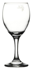 Čaša za vino 200cc — AMBER